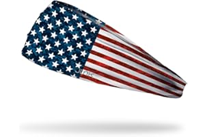 JUNK Brands Big Bang Lite Americana Headband - Moisture-Wicking, Performance Fabric, Non-Slip, Sports Sweatband for Men & Women - One Size