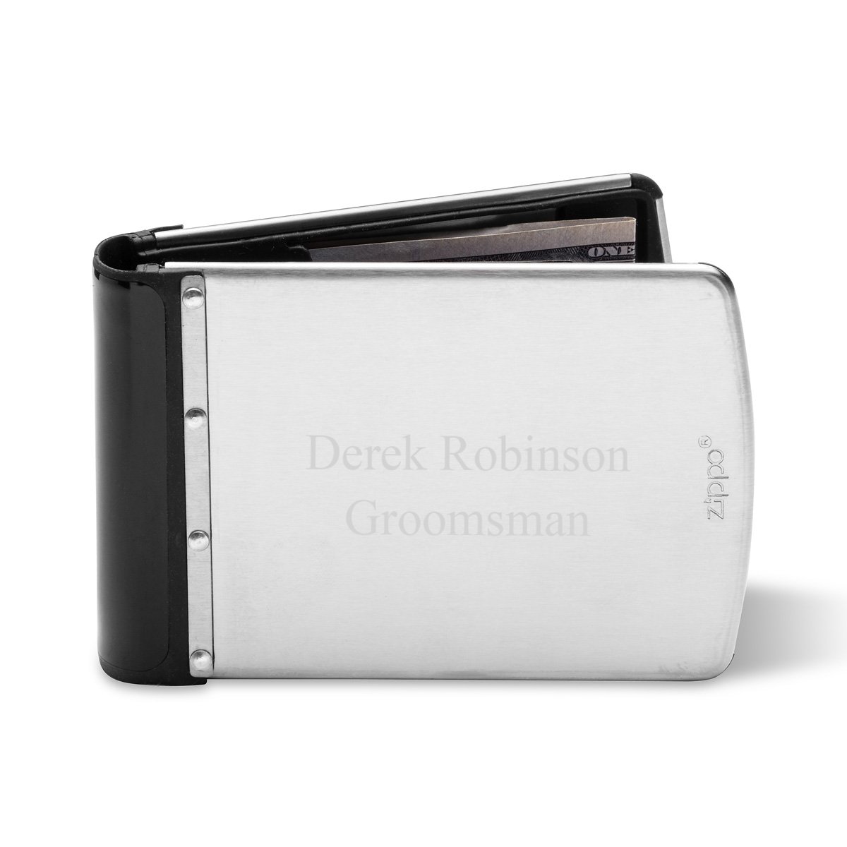 Zippo Wallet Personalized Zippo Wallet Stainless Steel RFID