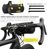 Rhinowalk Bike Front Handlebar Bag 2.4L Waterproof Reflective Straps Black view 4