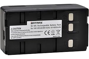 Batmax 4800mAh BN-V25U Battery for JVC BN-V10U, BN-V11U, BN-V12U, BN-V14U, BN-V15, BN-V18U, BN-V22U, BN-V24U, BN-V25U PANASONIC PV-BP15 PV-BP17 Cameras