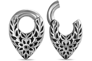 PONWAG 1 Pair 2g Ear Weights For Stretched Ears Plug Gauge Ear Hanger Heavy Water Drop Shape 6mm Dangle Earrings Women Body P