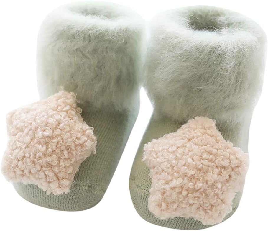 xuebinh Winter Socks,Newborn Baby Christmas Socks,Baby Boys Girls Floor Socks Anti-Slip Step Crib Shoes Indoor Slipper
