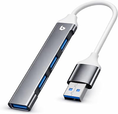 BOULTON USB Hub 3.0 4-Port Slim Data Hub USB-A Splitter Extender Adapter