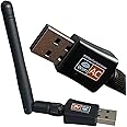 AC600 Mbps Dual Band Internet USB WiFi Adapter for desktop PC 2.4/5GHz, Desktop-Laptop wifi adapter Wireless Receiver Network Dongle with Antenna, Compatible with Windows11.10/8/7/XP/VISTA, MAC, LINUX