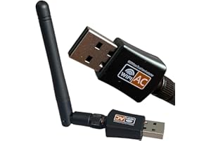 NIPEAL AC600 Mbps Dual Band Internet USB WiFi Adapter for desktop PC 2.4/5GHz, Desktop-Laptop wifi adapter Wireless Receiver Network Dongle with Antenna, Compatible with Windows11.10/8/7/XP/VISTA, MAC, LINUX