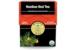 Buddha Teas - Rooibos Red Tea - Organic Herbal Tea - For Digestive Health - Rejuvenate & Support - Caffeine Free - 100% Kosher & Non-GMO - 18 Tea Bags (Pack of 1)