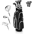 ULTIMATE Women's Complete Golf Club Set, 9/10/11pcs Right Handed Ladies Golf Clubs Set w/ 460cc Alloy Driver, #3 Fairway Wood, #4 Hybrid, #6/#7/#8/#9/#P Irons & Putter