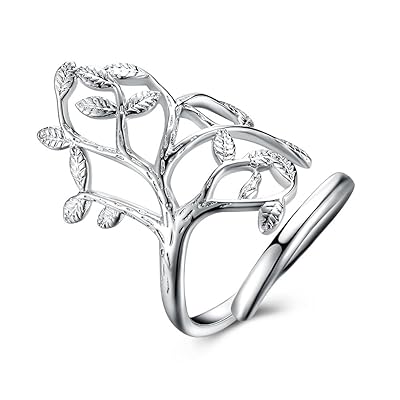 925 Sterling Silver Plated Family Tree Wedding Band Bahrain Ubuy