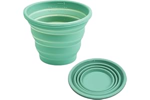 Silicone Collapsible Cups for Traveling, Reusable Folding Travel Cup, Small Portable Backpacking Camping Cup for Outdoor, 300