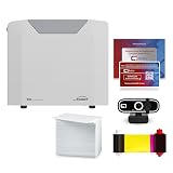 Bodno Seaory S25 Single Sided ID Card Printer & Complete Supplies Package ID Software and Camera - Bronze Edition