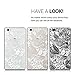 kwmobile TPU Case Compatible with Huawei P8 Lite (2015) - Case TPU Phone Cover - Sea of Flowers White/Transparent