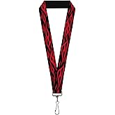 Buckle-Down Lanyard-1.0"-Flame Red