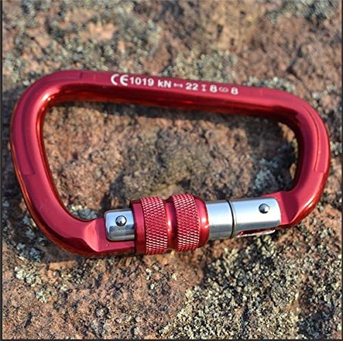 XINDA XD-Q9625 22KN Climbing Carabiner D-type Lock Master Lock Outdoor Climbing Equipment Quickdraw Buckle Locks (Random: Color)