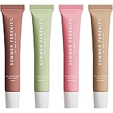 4 PCS Summer Lip Balm Tinted Lip Butter Balm - Conditioning Lip Mask,Ultra-Hydrating,Instant Moisture, Shine,Hydration - Sheer-Tinted,Soothing Lip Care - 0.5 Fl Oz (Pack of 4)