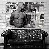 SDK mural #16 Poster Tupac 2pac Rapper Hip Hop 40x60 inch (100x150 cm) Adhesive Vinyl