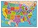 United States of America 1000 Piece Map Jigsaw Highways Rivers Capitals