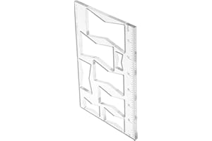 Angoily Acrylic 8-in-1 Woodworking Router Templates 5mm Butterfly Inlay Carving Jig for Furniture Repair