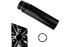 Foelony Large 6 Spline Lug Nut Socket, Wheel Lock Key, Fuel Rim Lug Nut Lock Removal for 21 mm (13/16 Inch) & 22 mm (7/8 Inch