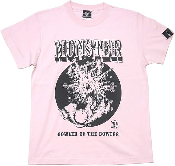 Amazon Monster Bowler モンスターボーラー Tシャツ ライトピンク Sp027tee Lp F 半袖 怪獣 パンクロック イラスト カジュアル Tシャツ カットソー 通販