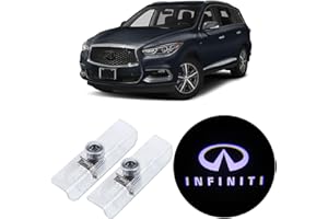 HAOGI Never Fade Car LED Door Light Logo Projector Ghost Shadow Light,Compatible For Q50 Q60 Q70 QX70 QX50 QX56 QX60 QX70 QX80 EX FX G M Series Accessories (QX60 White 1), YFNDXLMD-A2