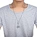 OSTAN Men's Necklace Thor Hammer Stainless Steel Necklace For Men and Women Hammer Pendant Necklace 24 Inch Chain