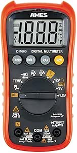 Ames DM600 Compact Digital Multimeter CAT III 600V - - Amazon.com