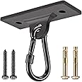 Dolibest Heavy Bag Hangers Brackets, Punching Bag Hangers, Heavy Bag Ceiling Mount with Carabiner for Body Weight Strength Training Systems, Aerial Yoga Swing & Hammock, Resistance Band