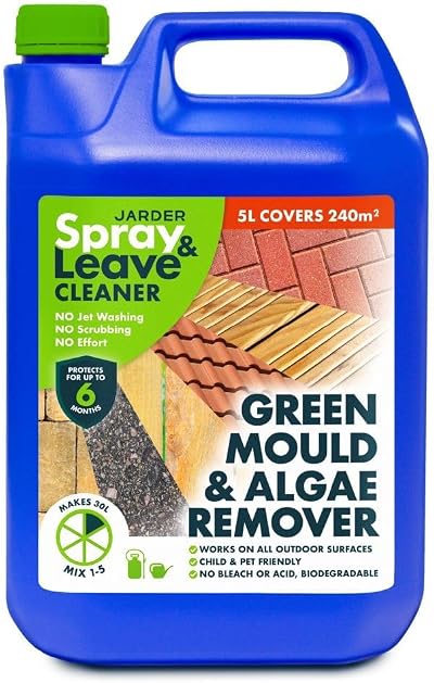 Jarder 5 Litre Spray & Leave Cleaner - Green Mould & Algae Killer