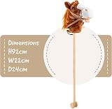 Toyrific 99 cm Hobby Horse Toy with Sounds Brown Dark Durable Wheels view 7