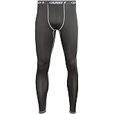 AND1 Mens Compression Pants - Athletic Performance Compression Leggings for Men - Full Length and Capri Base Layer Tights