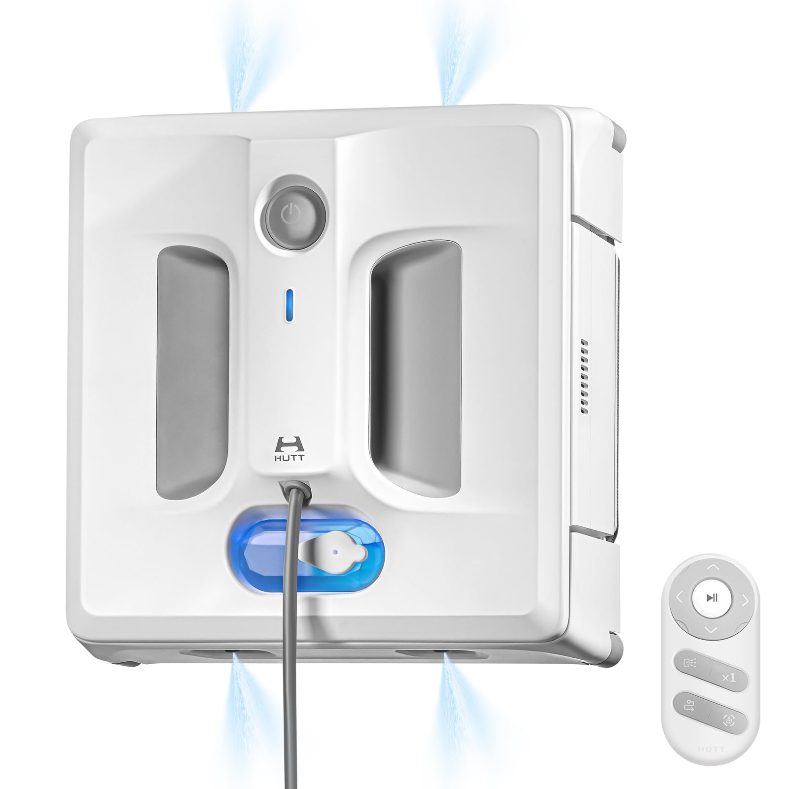 Photo 1 of HUTT Auto Window Cleaning Robot A1, Upgraded 4 Water Spray & 6000PA High Suction Power Window Cleaner with Laser Sensor Detection, Perfect for High-Rise Windows, Tiles and Glass