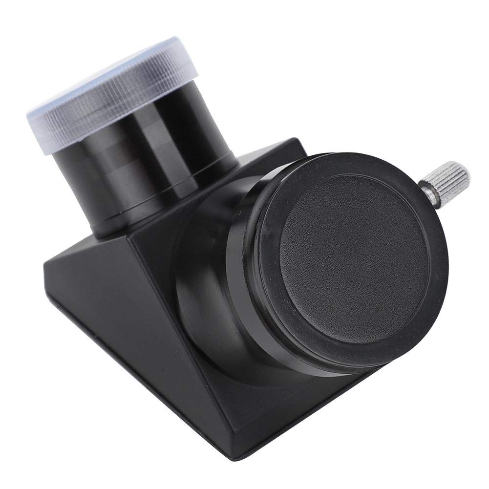 90 Degree Diagonal Lens 1.25" Telescope Mirror with Dust Cover - High-Clarity Optical Glass for Astronomical Eyepiece Setup