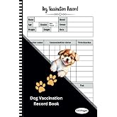 Dog Vaccination Record Book: Pet Vaccination Record Book , Pet Passport &amp; Medical Record , Dog Vaccination Reminder Book , Puppies Vaccine Track ... , Veterinarian , Medication , Dose , Vet