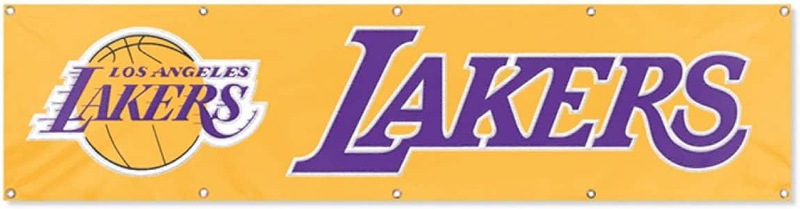 Amazon.com : NBA Los Angeles Lakers 8 Foot Banner : Sports ...