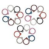 ZAOIIZ 21Pcs 7Colors Anti-Lost Silicone Rubber