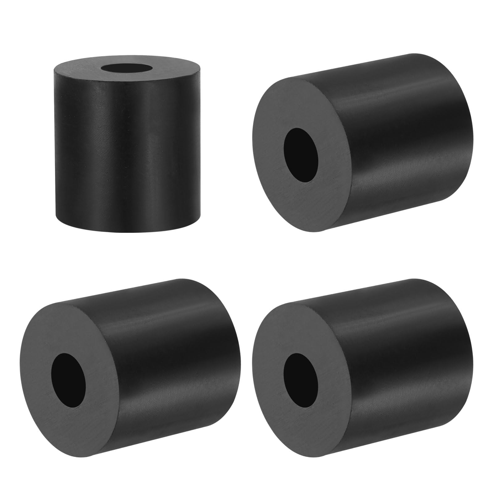 PATIKIL Multi Purpose Rubber Spacer, 4 Pcs 13mm ID x 38 OD x 40mm T Neoprene Round Anti-Vibration Isolation Pads Isolator Rubber Bushings Spacer Washer for HVAC Bolts Car Accessories