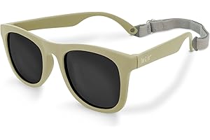 JAN & JUL Baby Toddler Kids’ Flexible UV-400 Polarized Sun-glasses with Strap for Girls Boys