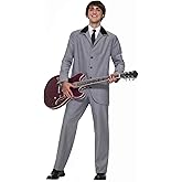 Rubies British Invasion Costume for Adults, Men's Medium Gray