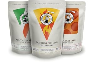 Urban Slicer Pizza Worx - 3 Pack Variety Pizza Doughs - Neapolitan Style, Epic Deep Dish, & Outdoor Grilling Doughs - Pizza Crust Kit - Makes 6 Pizzas