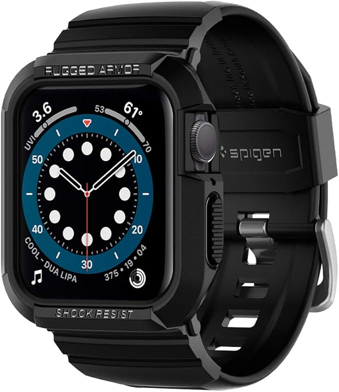 Spigen Rugged Armor Pro diseñado para Apple Watch Band con funda