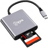 SD Card Reader, 2in1 USB C Card Reader for iPhone, MicroSD Card Adapter | Type C, SD, Micro SD Card Support,iPhone/Mac/iPad/MacBook Pro/Android Phone, Plug and Play, Camera Viewer