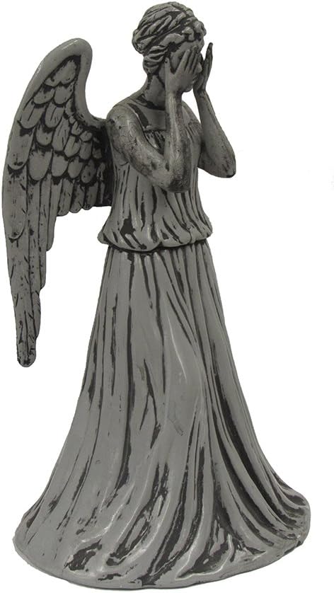 Tree Toppers - Kurt Adler Doctor Who Weeping Angel Treetop, 8.5-Inch DW9151, Silver
