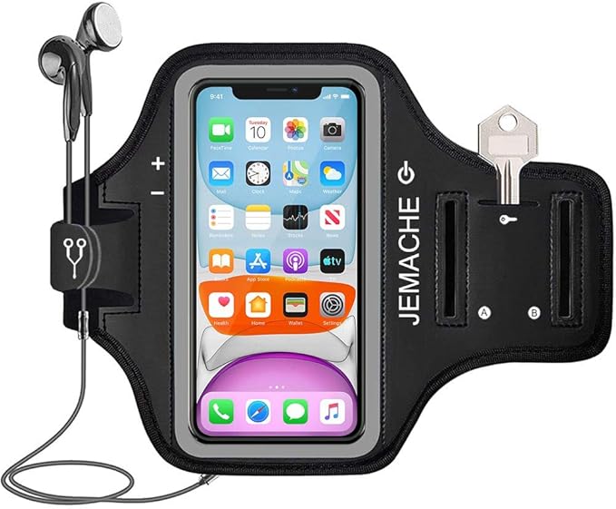 iPhone 11, XR Armband, JEMACHE Water Resistant Running Amazon.co.uk