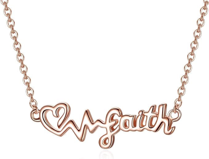 PEIMKO Inspirational Sterling Silver Faith Hope Love