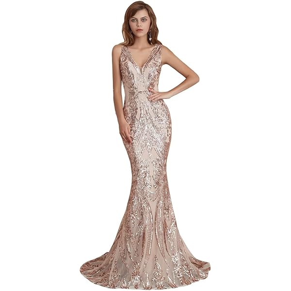 Amazon.com: changyexi Old Hollywood Glamour Dresses,Long Wedding Guest  Dresses for Women,Long Formal Dress (US, Alpha, Large, Regular, Regular,  Gold) : Clothing, Shoes & Jewelry