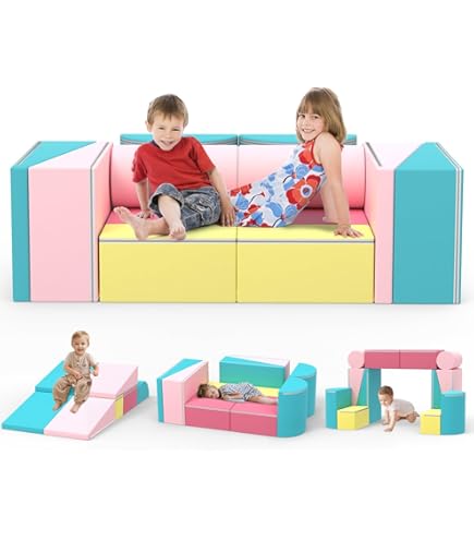 Amazon.com: BIERUM Kids Couch, 12PCS Modular Kids Play Sofa