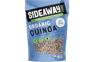 S!DEAWAY FOODS Sideaway Foods Organic Tricolor Quinoa 32oz (Pack 1)- Gluten Free, Vegan, Kosher, Non GMO, Fiber Rich, Ancient Grain, Complete Protein