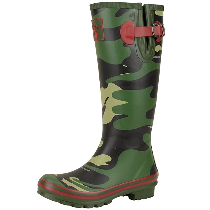 Evercreatures Frauen Gummistiefel Camo Wellies woodland - fällt normal aus