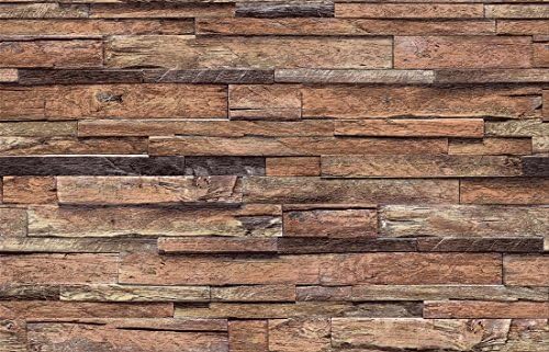 VandA Shop Peel and Stick Tile Backsplash for Kitchen and Bathroom Vinyl Wall Tile -Wooden Design- (38” x 16”)