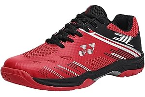 UizeYsi Men Badminton Shoes Anti-Slip Volleyball Shoes Pickleball Tennis Sneakers Indoor Court Trainers Cushion Breathable